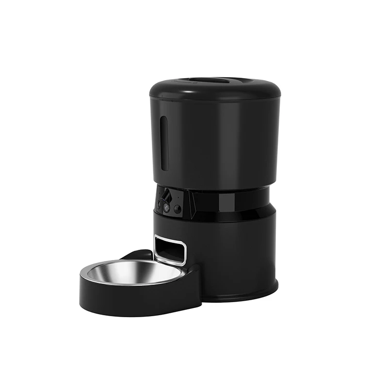 SMART CONNECTIVITY: WiFi-enabled pet feeder with built-in camera allows real-time monitoring and remote feeding control through