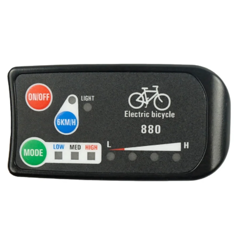 -ABHW 5X Electric Bicycle Display 36V 48V Ebike Ligent Control Panel Lcd Display LED880 Waterproof Controller For KT