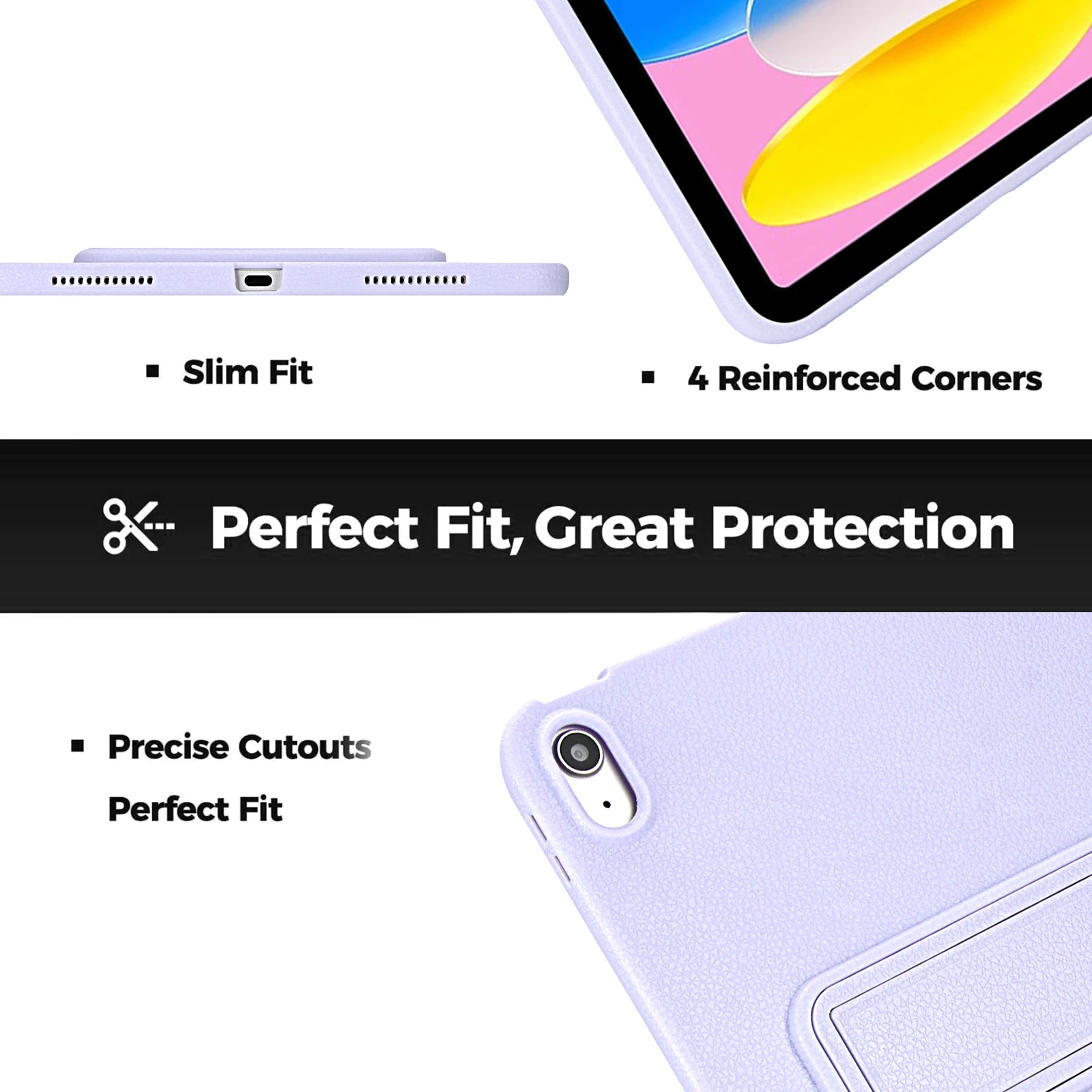 

Tablet Case For iPad 10.2 10.9 11 inch Pro Air 2024 2025 A16 Mini 4 5 6 7 8 9 10th 11th Gen Soft Silicone Cover Stand Cases