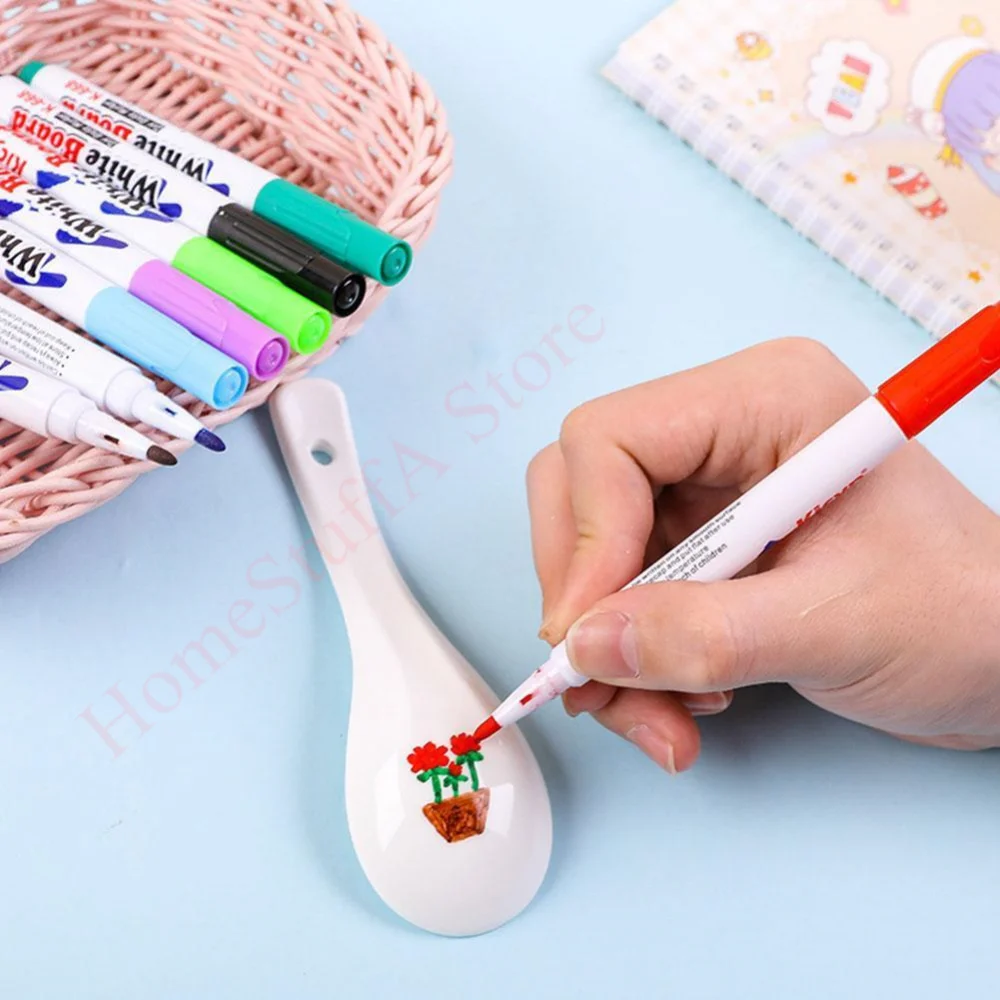 Stylo de peinture à l'eau magique pour enfants, marqueurs de tableau blanc, stylo de marque coloré, jouets d'éducation précoce, plus récent, 8/12 couleurs