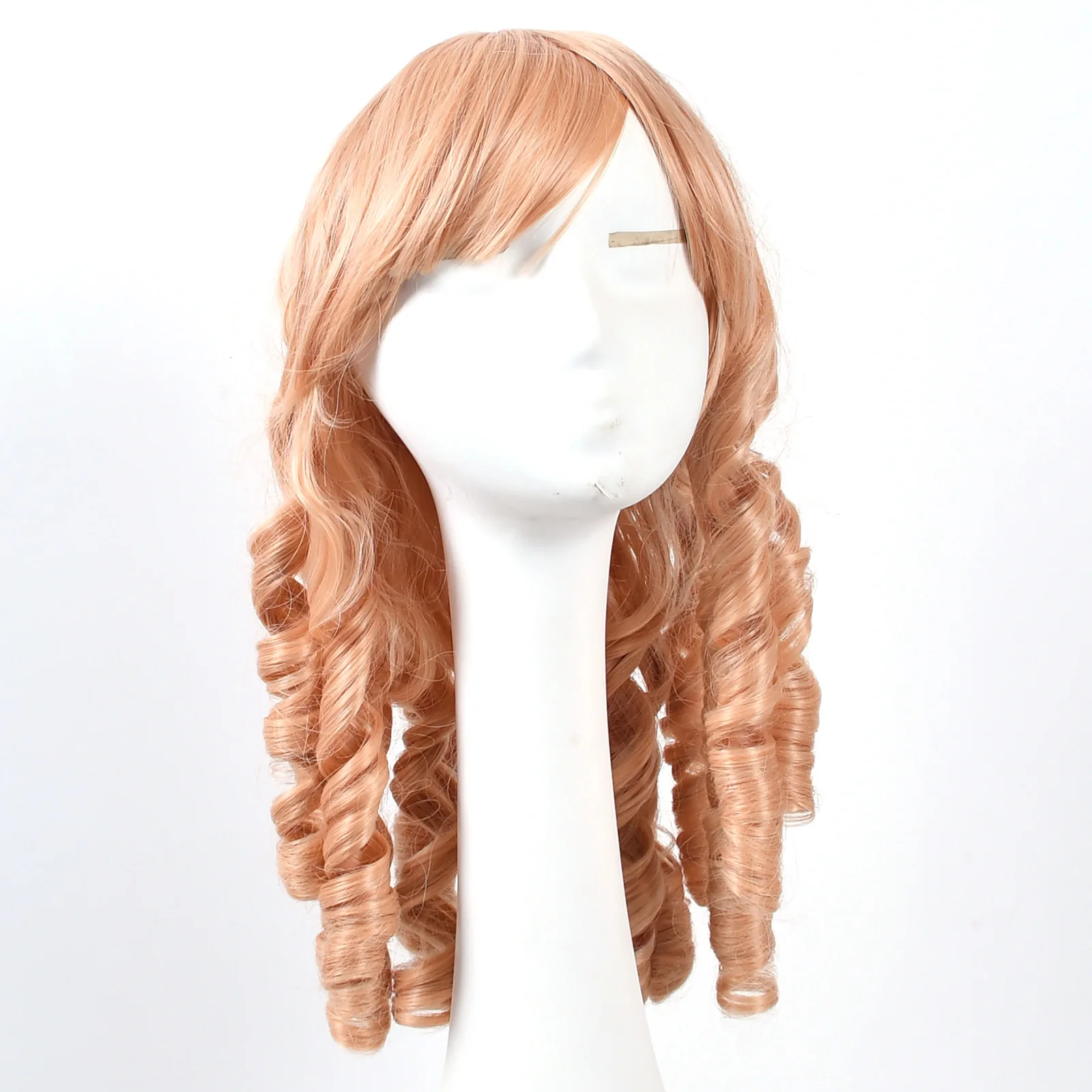 

Парики из волос Jeedou для девочек, дамы, косплей, Лолита, ретро, вертикальная спираль, римские кудри, коричневый, светлый цвет, синтетический парик, вечерние использование