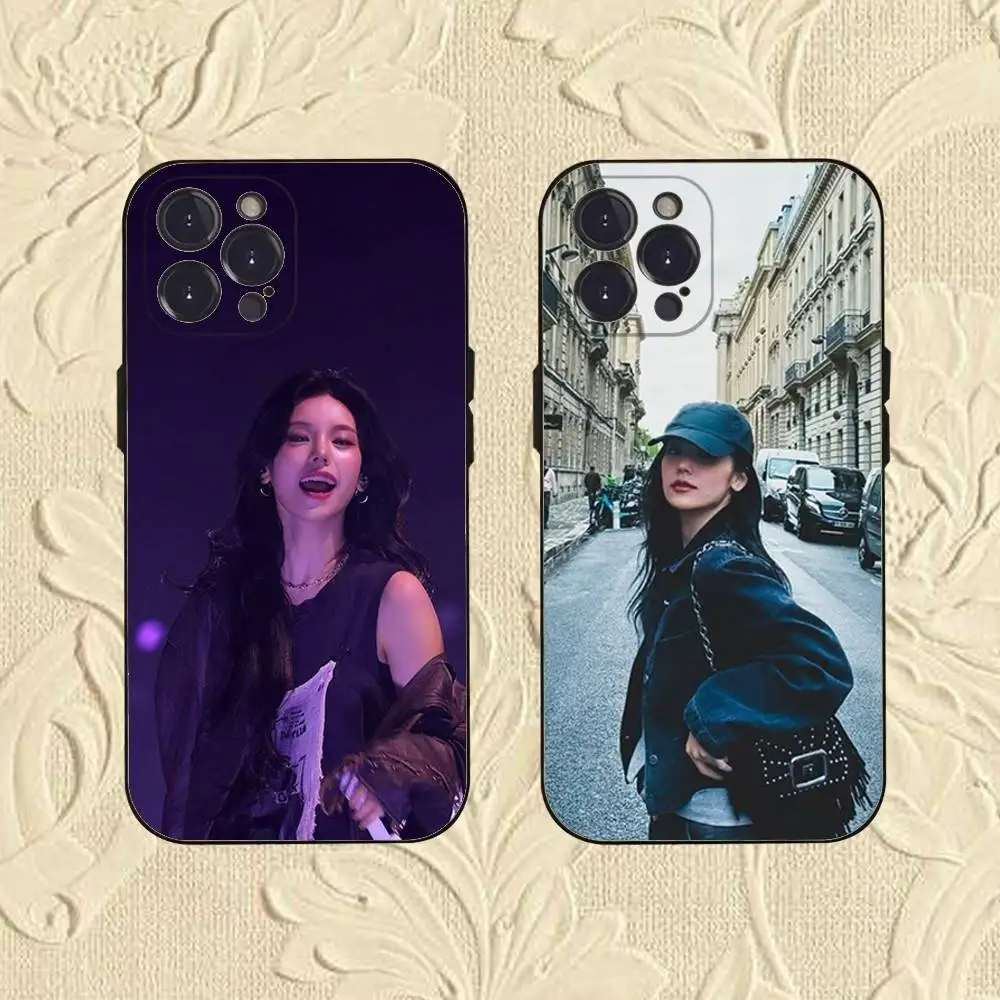 

Y-Yeji-is KPOP I-I-tzy-ys Phone Case For iPhone 16,se4,15,14,13,12,11,Pro,X,XS,Max,XR,Plus,Mini Soft Black Cover