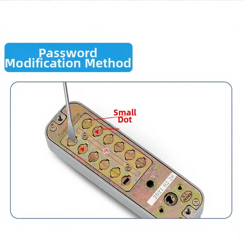 Mechanical Combination Lock Waterproof No Power Required For Sliding Doors Wooden Aluminum Wrought Iron Door Compatibility