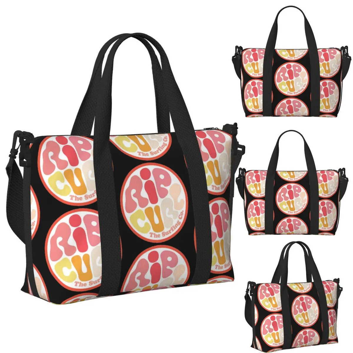 

Surfing Rip Curl Beach Travel Bag Large Capacity Tote Bags for Gym Yoga Women Shopping Duffle Shoulder Bag