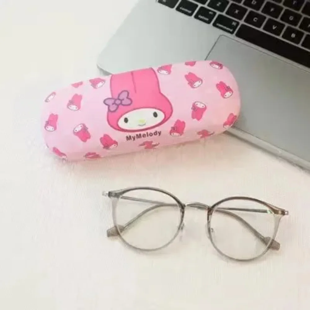 Anime Sanrio Hello Kitty Kuromi Eyeglasses Organizer Cute Cartoon Cinnamoroll Student'S Drop-Proof Portable Eyeglasses Case - view 5
