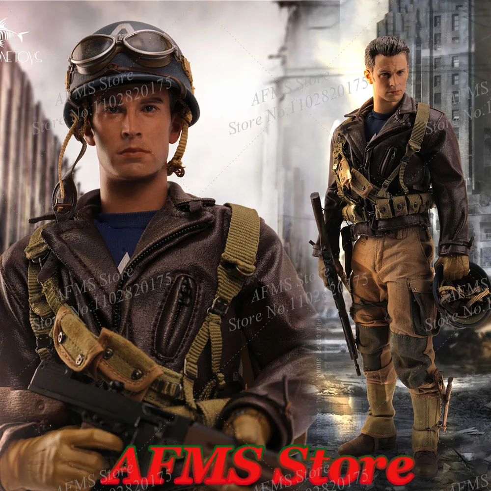 FISH BONETOYS FB-Z013 1/6 Men Soldier Captain America Chris Evans Superhero Full Set 12Inch Action Figure Model Collection