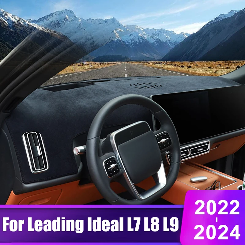 

For Leading Ideal L7 L8 L9 LiXiang 2022 2023 2024 Car Dashboard Sun Shade Cover Instrument Desk Non-slip Pad Accessories