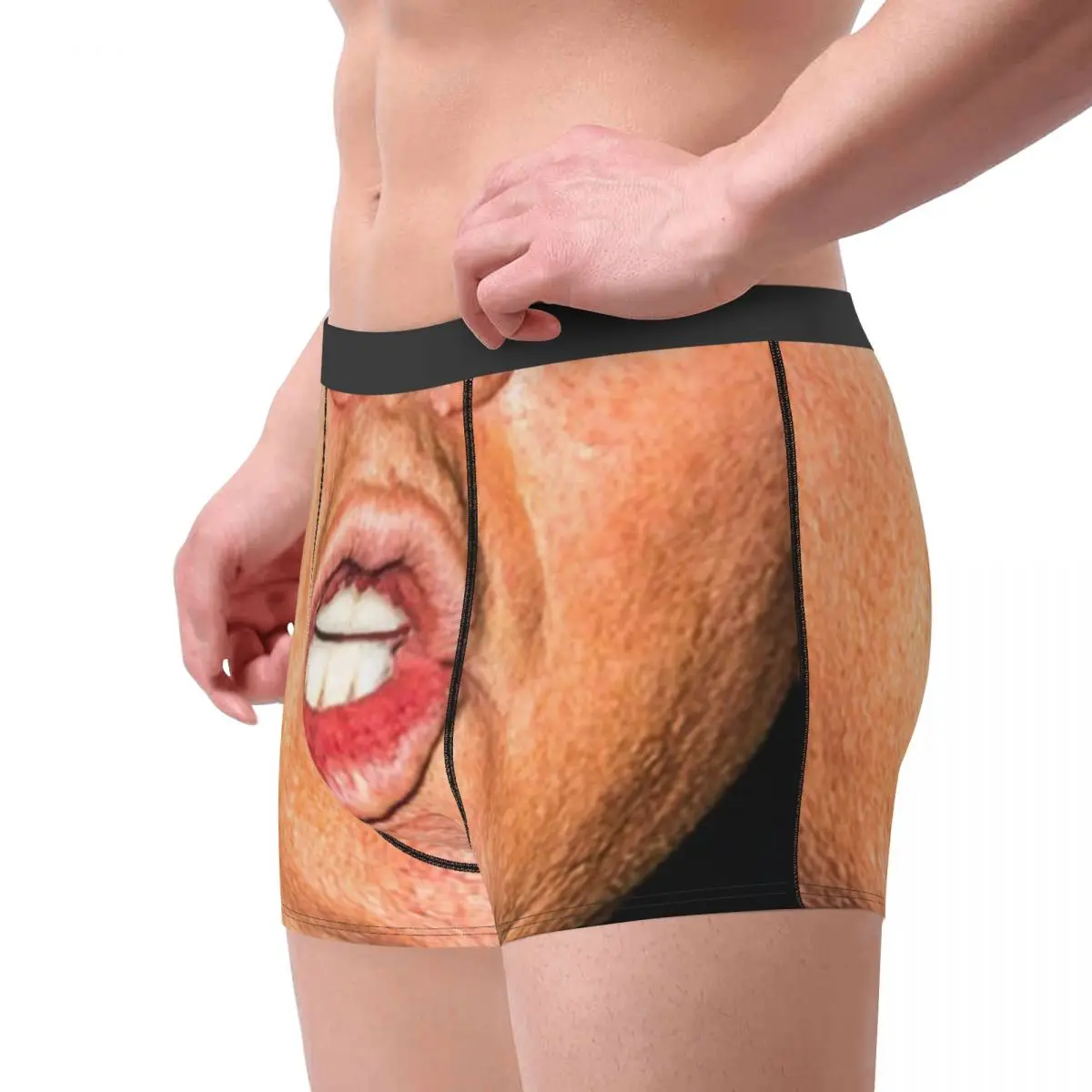 Men\'s Boxer Briefs Shorts Panties Donald Trump Polyester Underwear Male Novelty Plus Size Underpants