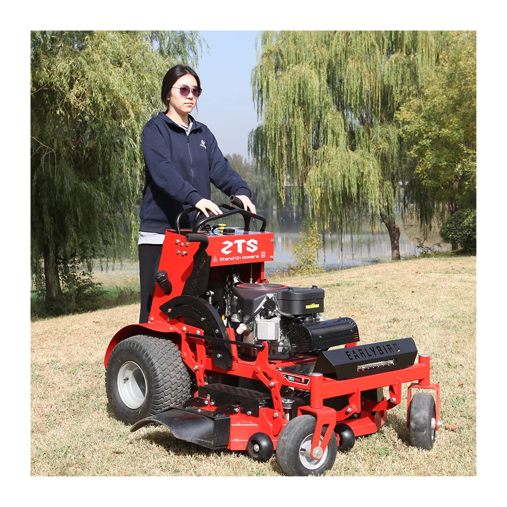 Factory direct sales zero turning standing lawn mower four-wheel drive zero turning angle weeding machine