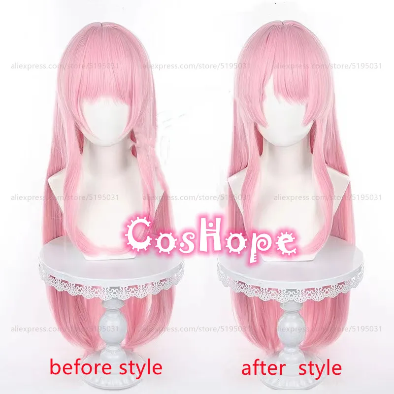 Anon Chihaya Cosplay Wig 85cm Long Straight Pink Wig Cosplay Anime Wigs Heat Resistant Synthetic Wigs