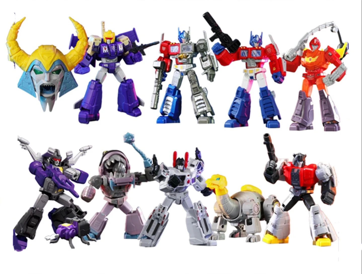 Blokees Transformation One Galaxy Versione 8 Blind Box Unicron Optimus Prime Metroplex Gnaw Hot Rod Modelli mobili assemblati
