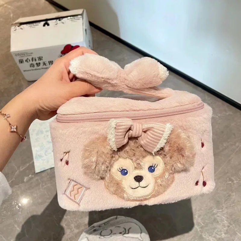 Disney ShellieMay Kawaii Makeup Handbag Girly Heart Small and Exquisite Storage Box Cute Cartoon Convenient Travel Bag Wholesale