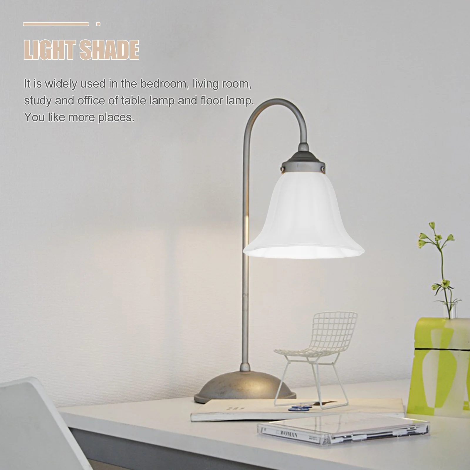 

Glass Lamp Shade Retro Style E27 Compatible with Table Lamp Ceiling Light Cover for Bedroom Office Wall Mounted Lighting Fixture