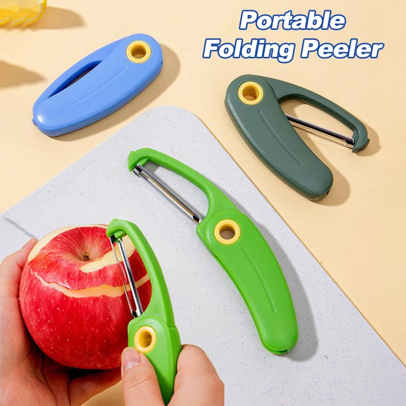Portable Folding Fruit Peeler Multi-functional Portable Travel Stainless Fruit Vegetable Shred Grater Kitchen Tool