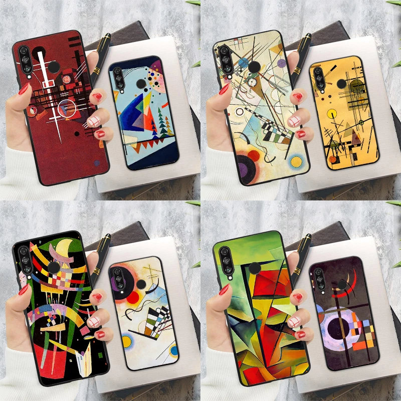 Wassily Kandinsky Abstract Artistic For Huawei Nova Y60 Y70 Y90 Y61 Y91 3i 7i 8i 11i Nova 11 9 10 SE P20 P30 Pro P40 Lite Case