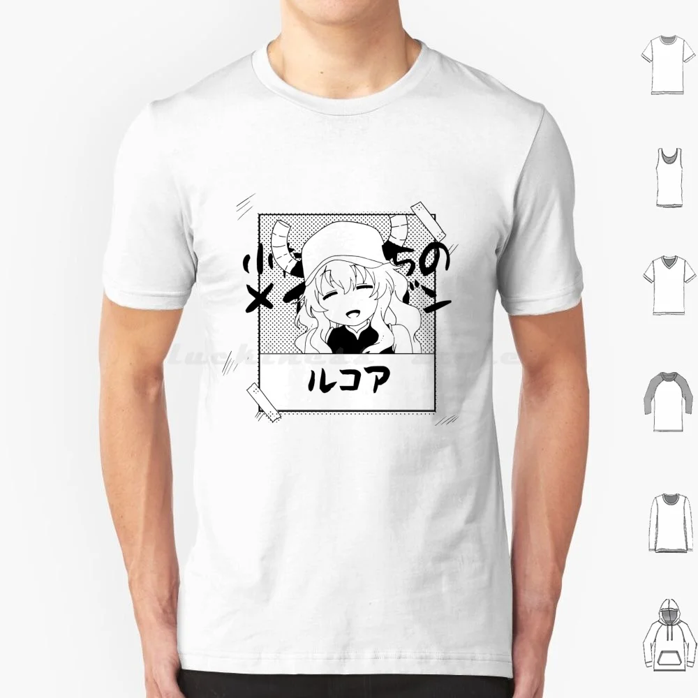 Camiseta estilo Manga Lucoa talla grande 100% algodón Quetzalcoatl Lucoa Kanna Kamui Kanna Kamui Kanna Kobayashi Kobayashi Kobayashi