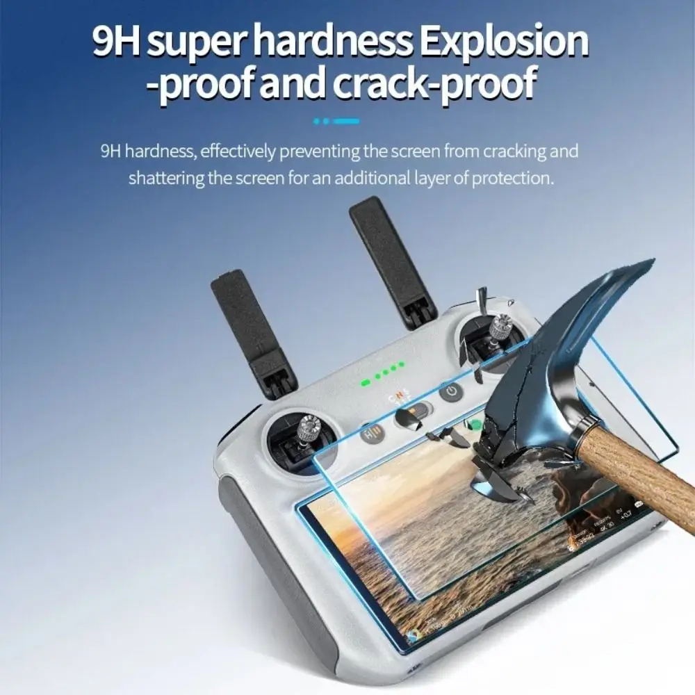 3 قطعة 9H مستودع خالي من الغبار فيلم المقسى ل DJI RC/RC2 أجزاء واقي للشاشة ل DJI Mini 4 5 Pro/NEO/Mavic 4 Pro أفلام زجاجية