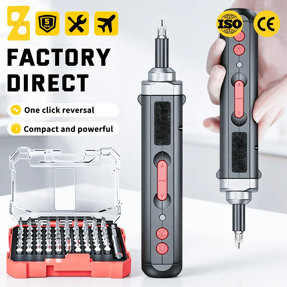 Electric Screwdriver Rechargeable Usb - Conjunto de Chaves de Fenda Elétricas