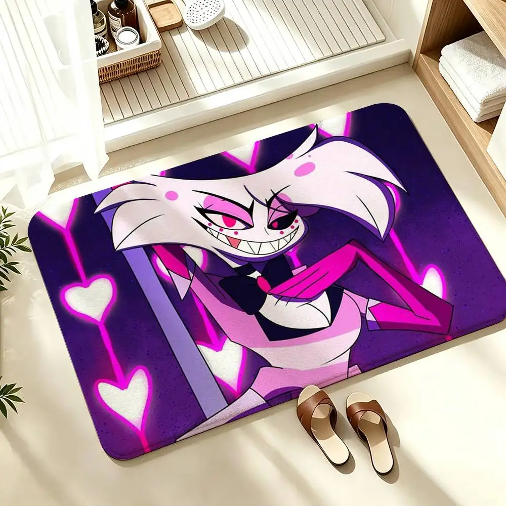 COOL Angel Dust H-Hazbin H-Hotel  Soft Absorbent Decorative Floor Mat for Bathroom Entryway Living Room