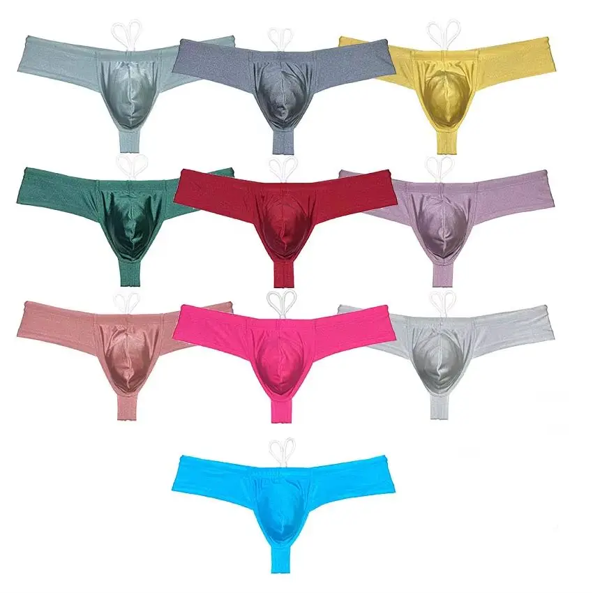 

Men's Swimwear Drawstring Sexy Swimming Thong Contour Tangas Beachwear Bikini Brief Underpants Thong Comfy Lined Swim-Pants Pool