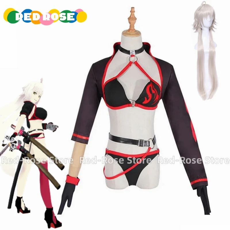 Fate Grand Order Fgo Joan Of Arc Alter Berserker Swimwear Outfits Halloween Carnival Suit Cosplay Costume Wig