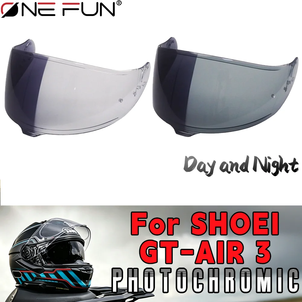 for GT AIR 3 CNS-1C Photochromic Helmet visor Replacement Scratch-resistant,Uv-Protected,Quick installation