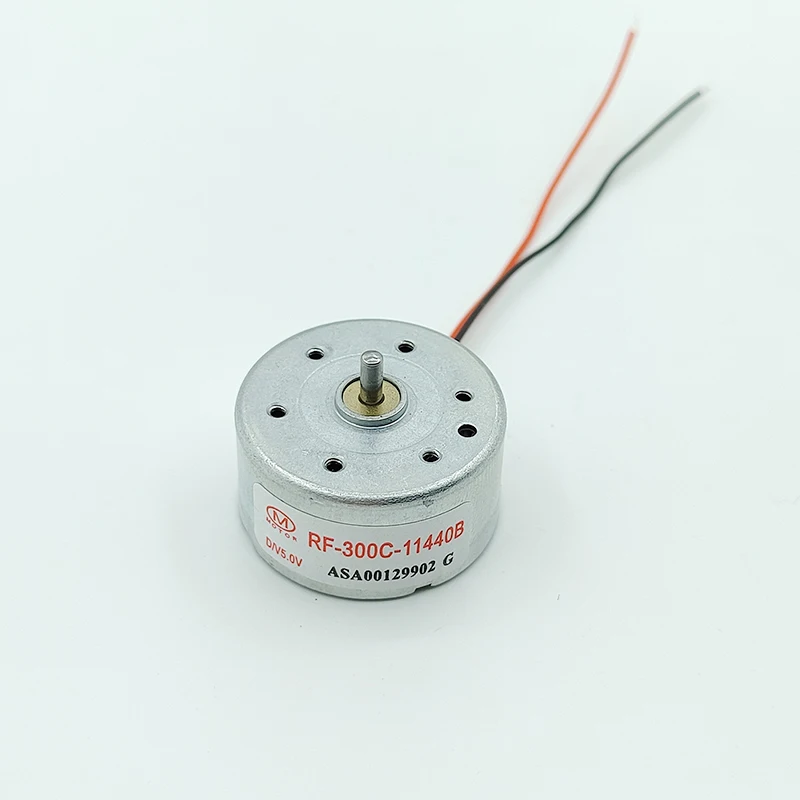 RF-300C-11440 Micro 300 Motor DC 1.5V-6V 5V 6500RPM Mini 24mm Round Spindle Motor Silent DIY CD DVD Player Loder Toy Fan Engine