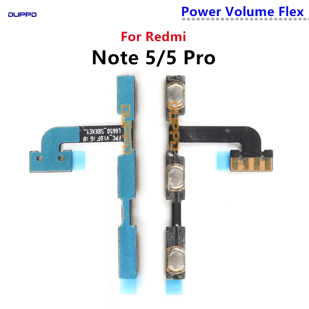 

Original For Xiaomi Redmi Note 5 Pro 5Pro Power Switch on off Volume up Side button key Flex Cable Part