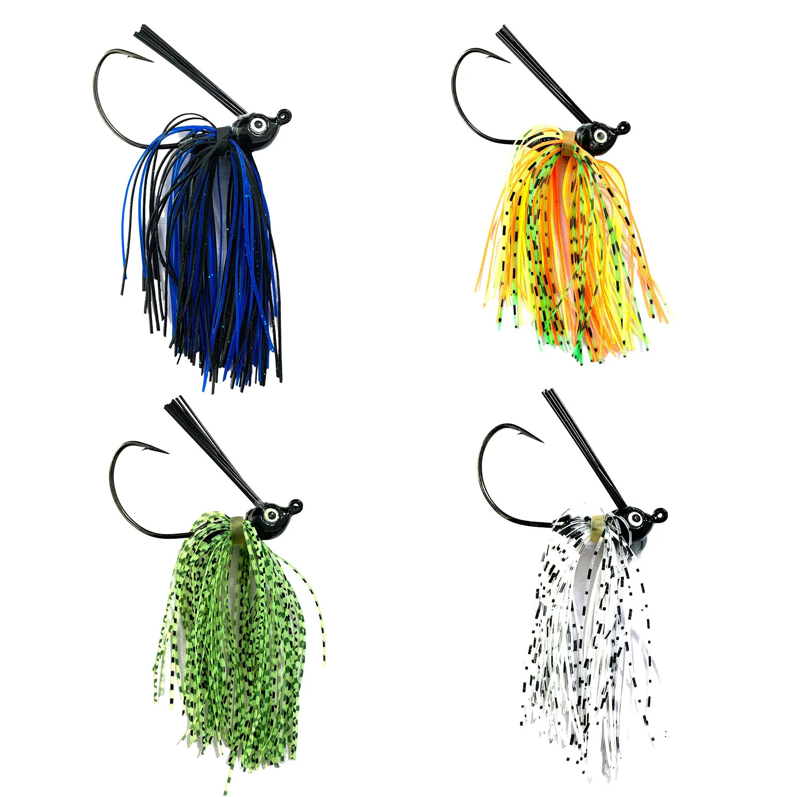 Luya Bait Trolling Lure 7g 10g 14g Tractor Composite Metal Sequin Rotating Beard Guy Silicone Skirts Fishing Accessories