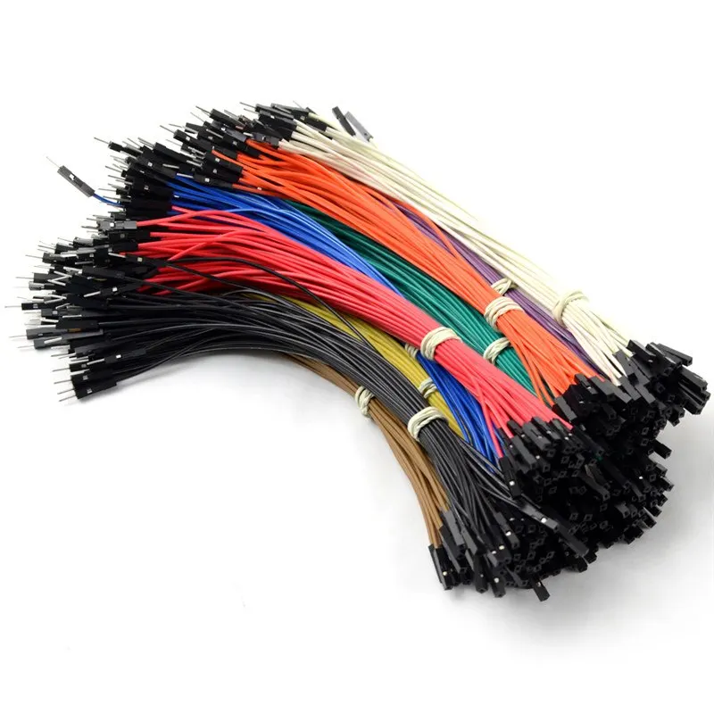 100pcs 20cm Female To Female Male To Male 1 Pin Double Head Dupont Line Dupont Connector Jumper Wire 2.54mm Pitch 1pin Cable