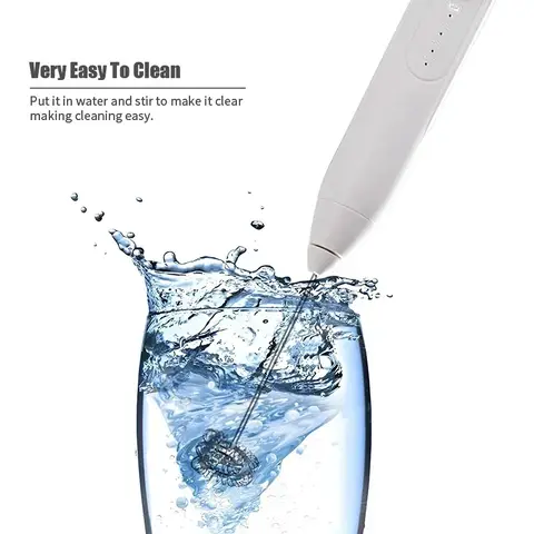 घरेलू रसोई के लिए पोर्टेबल USB इलेक्ट्रिक अंडा बीटर, हाथ में पकड़ने वाला अंडा सफेद कॉफी फ़्रोथर, व्हिपिंग फ़ोम और क्रीम रसोई गैजेट 10 best sales कॉफी हैंड मिक्सर - №8