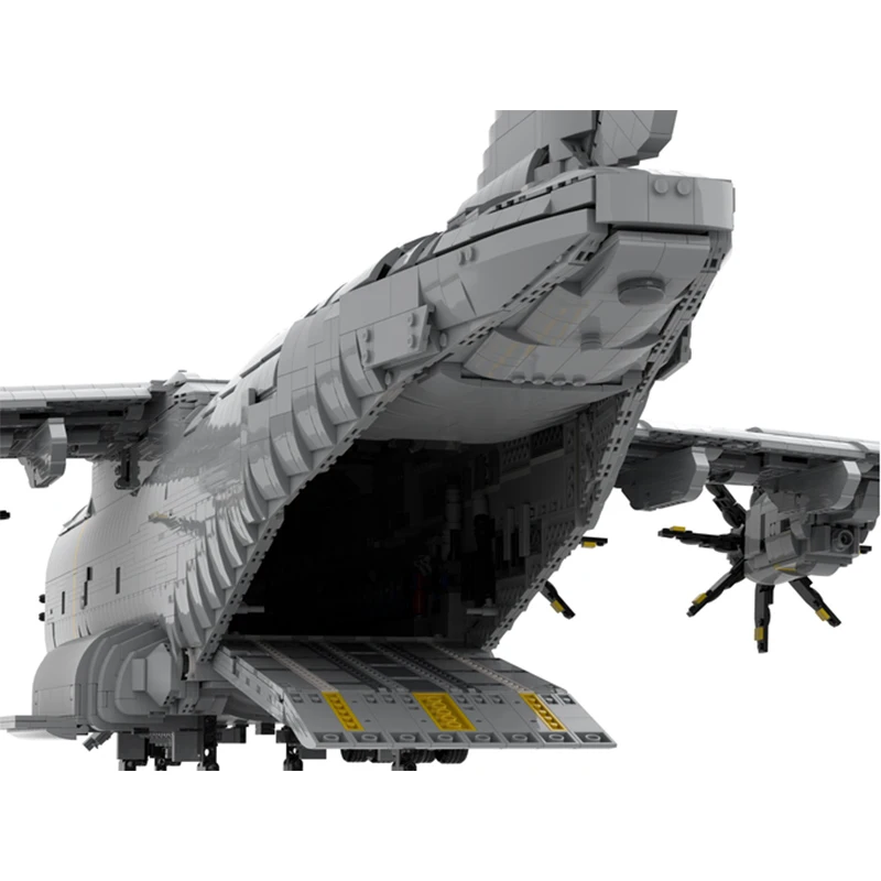 MOC-156206 Large Military Transport Aircraft Airbus A400M Atlas Building Block Model Bricks Toy Collection Expert Kid Xmas Gift