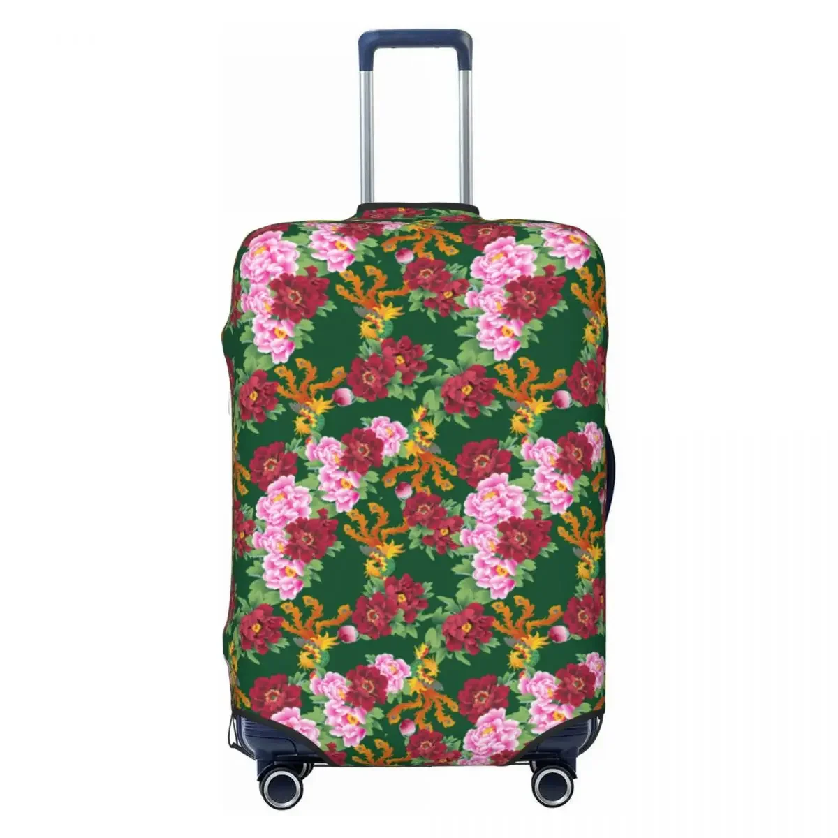 Luxury Flowers Suitcase Cover  DongBei Holiday Cruise Trip Useful Luggage Accesories Protection