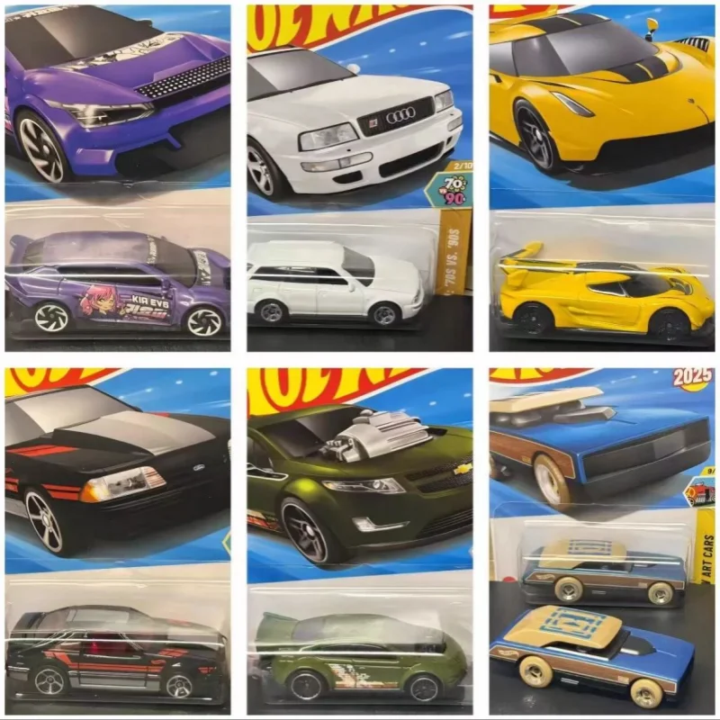 2025F Oryginalny model Hot Wheels 1/64, odlewany samochód Transformers Optimus Prime, Audi Avant, BMW, KIA EV6, Chevy Blazer, Corvette, zabawka dla chłopców, prezent