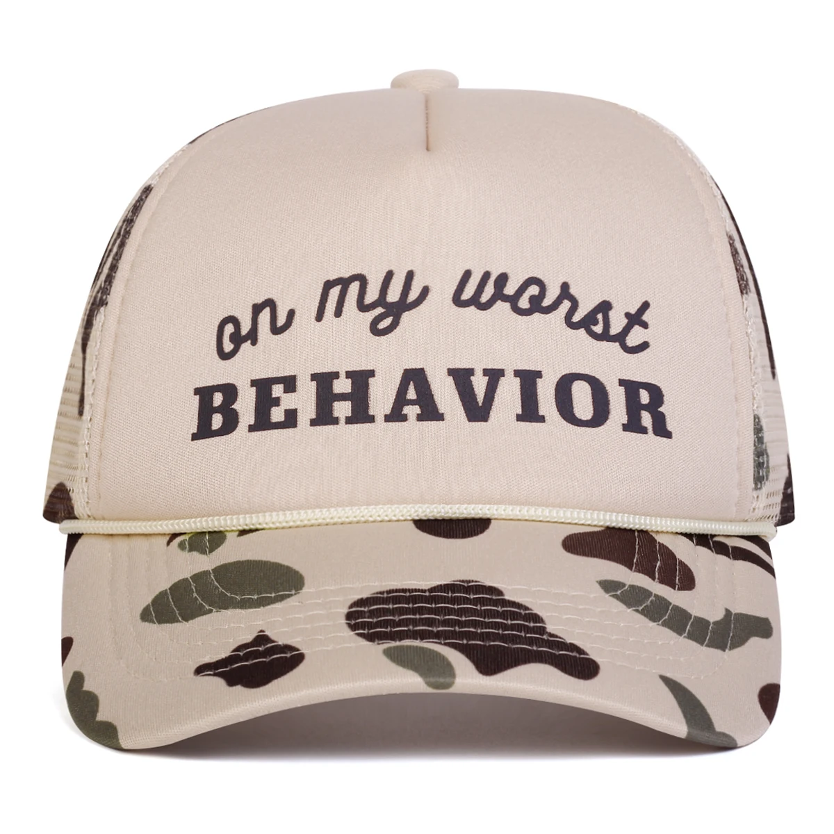 للجنسين BEHAVIOR رسالة مطبوعة قبعات البيسبول صافي الربيع والصيف في الهواء الطلق قابل للتعديل قبعات عادية واقية من الشمس قبعة قبعة رياضية #4