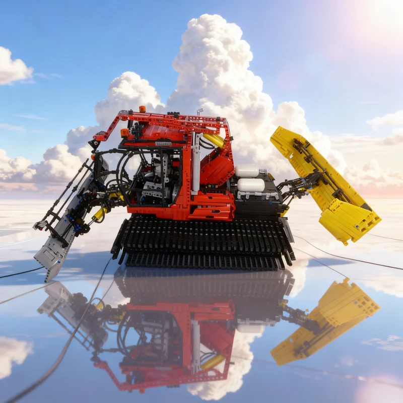 

4396pcs MOC Snowgroomer Technical Model Building Blocks Construction Christmas Gifts Toy Creative DIY Idea Assemble Brick Toys