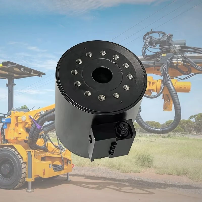 New Black Yellow Steel CE Certified Long Life High Torque Excavator Hydraulic Rotary Cylinder for Construction