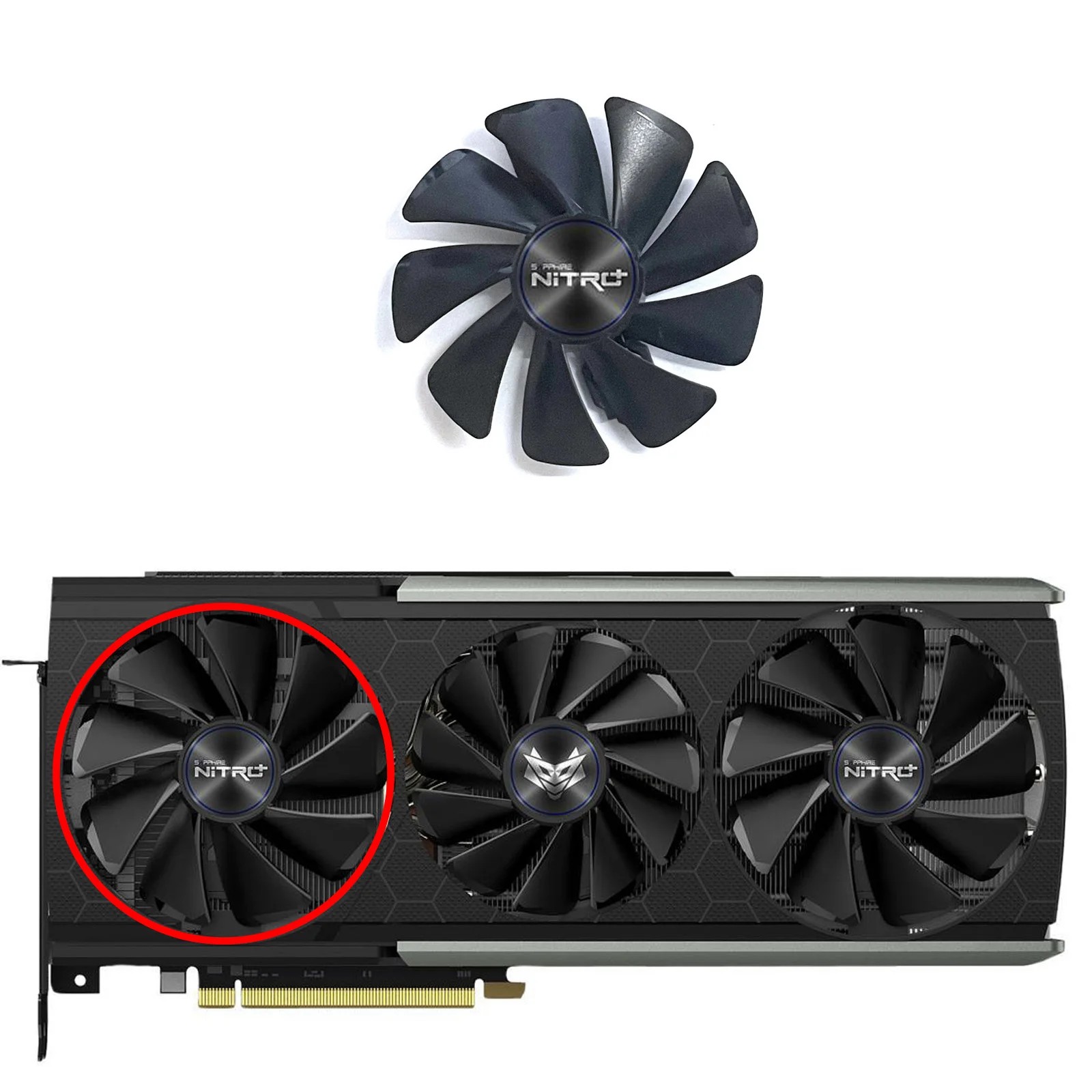 95mm CF1015H12D FDC10H12D9-C 12V 0.42A 6Pin RX 5700 XT GPU Fan For Sapphire RX 5700 XT 8Gb Nitro + Special Edition Graphics Card