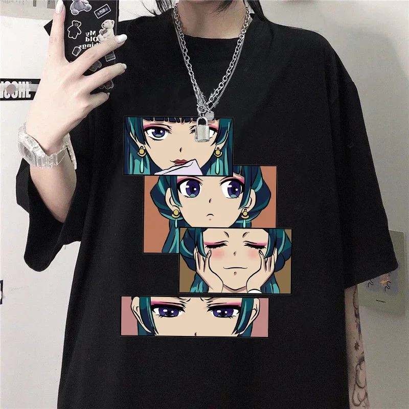 

New Women's Tees Anime Harajuku Shirt Cute Anime The Apothecary Diaries Graphic Men Cool Street T-Shirt Tops Hip-hop T shirt