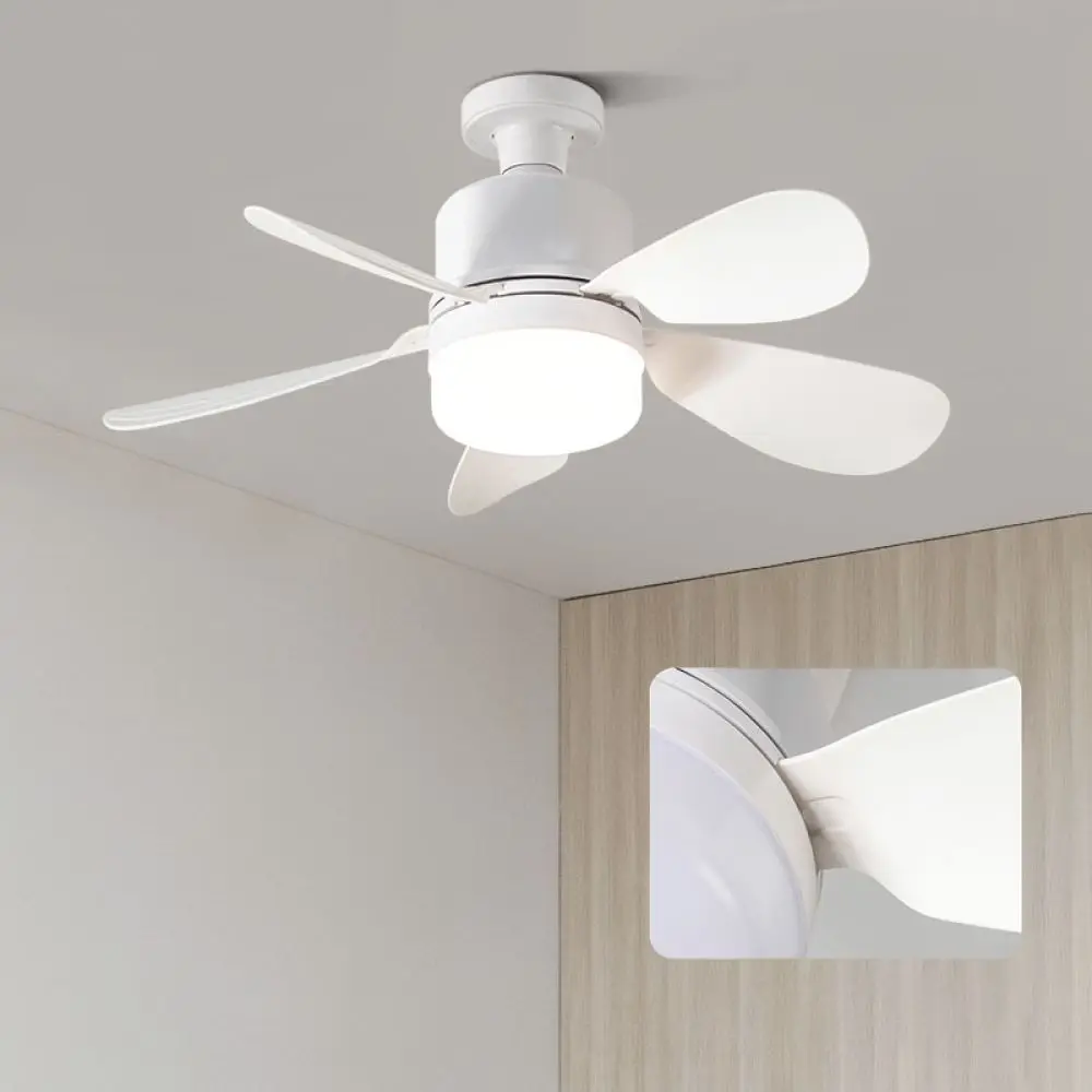 Indoor Ceiling Fan Lamp E27 Base Modern Minimalist Kitchen Bedroom Fan Light Silent Air Circulation Cooling Appliance