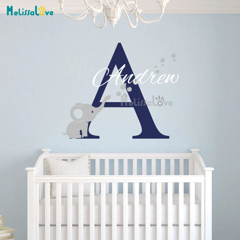 15 Style Custom Name Decal Personalized Baby Room Nursery Decor Removable Vinyl Wall Sticker Mural D671