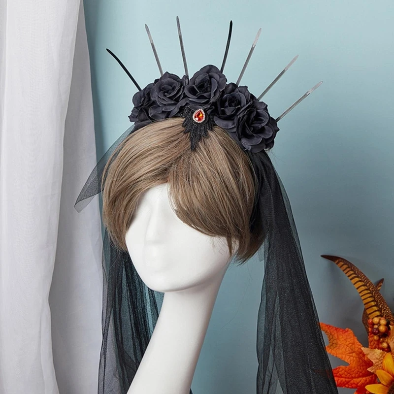 K1MF Halloween Celebration Hairwear Stylish Festives Decorative Hairband Accessories Creative Headpiece Jewelry for Kids