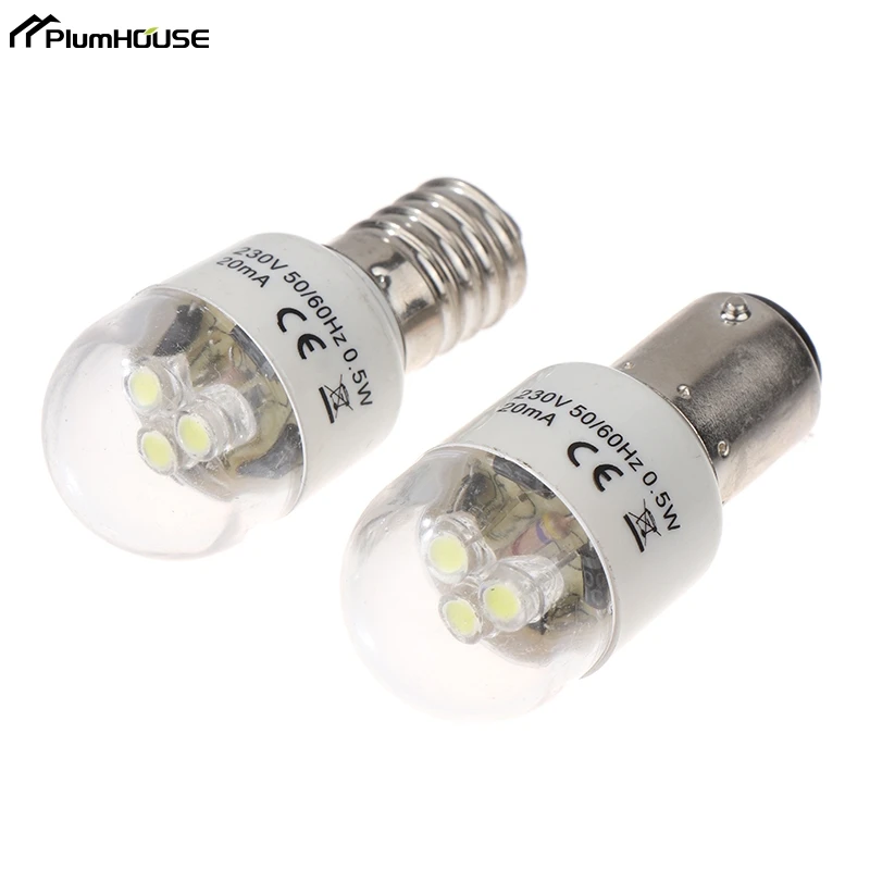 Sewing LED Bulb BA15D/E14 Light Illuminate 0.5W AC 190-250W Lamp Home Sewing Machine