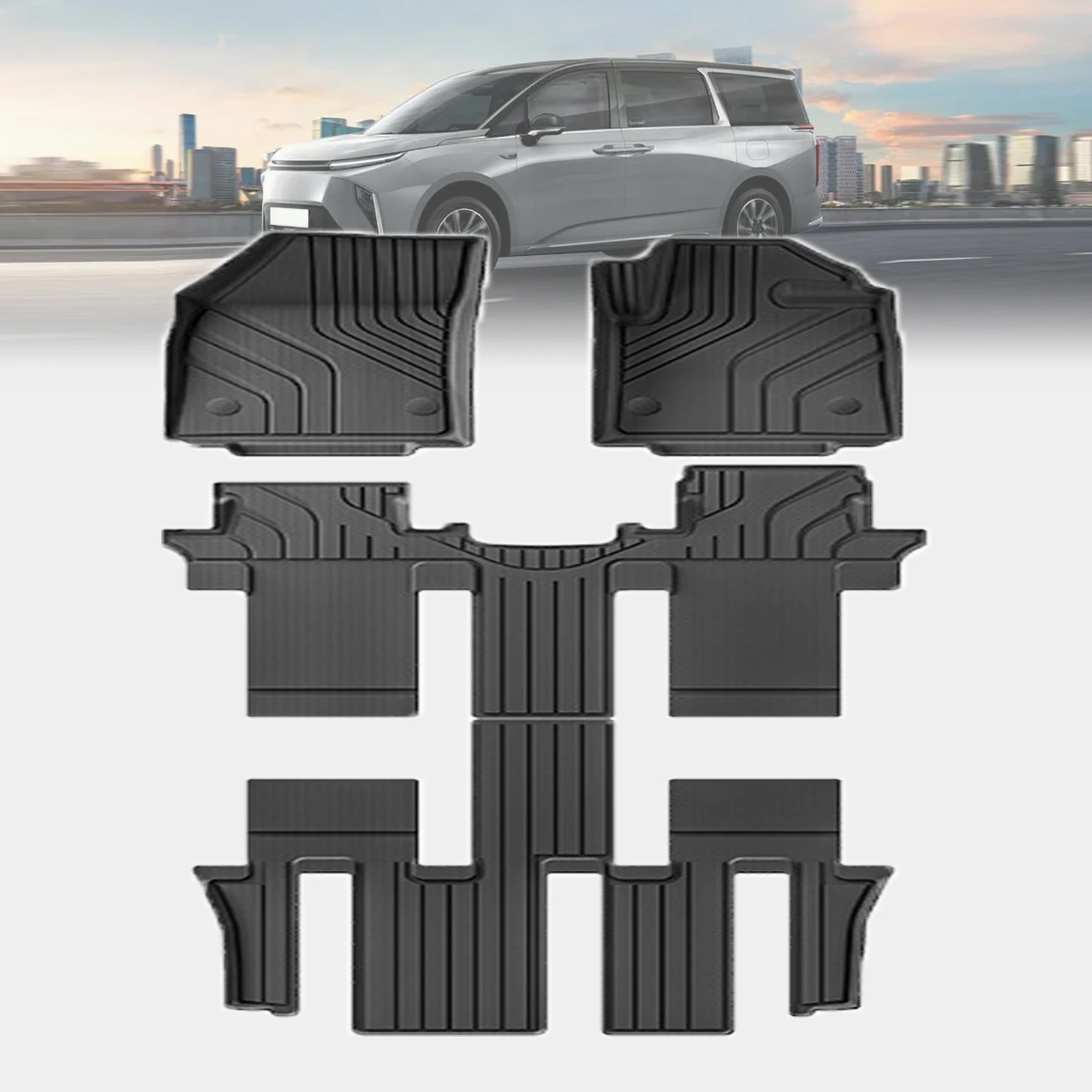 

for MAXUS 9 G90 LDV Mifa 9 2024 2025 2026 RHD/LHD Dustproof Non-Slip TPE Car Floor Mats Accessories