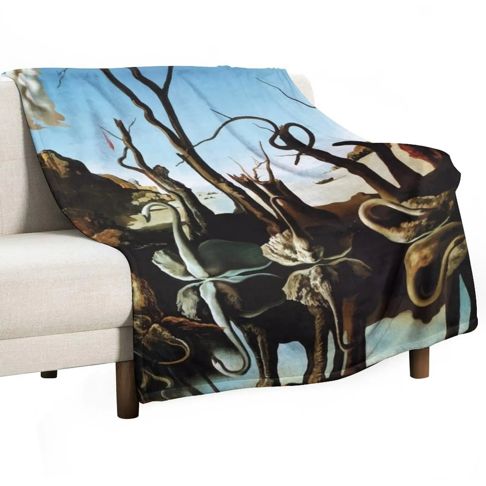 

Salvador Dali | Swans Reflecting Elephants Throw Blanket Comforter Thermal Heavy manga Blankets