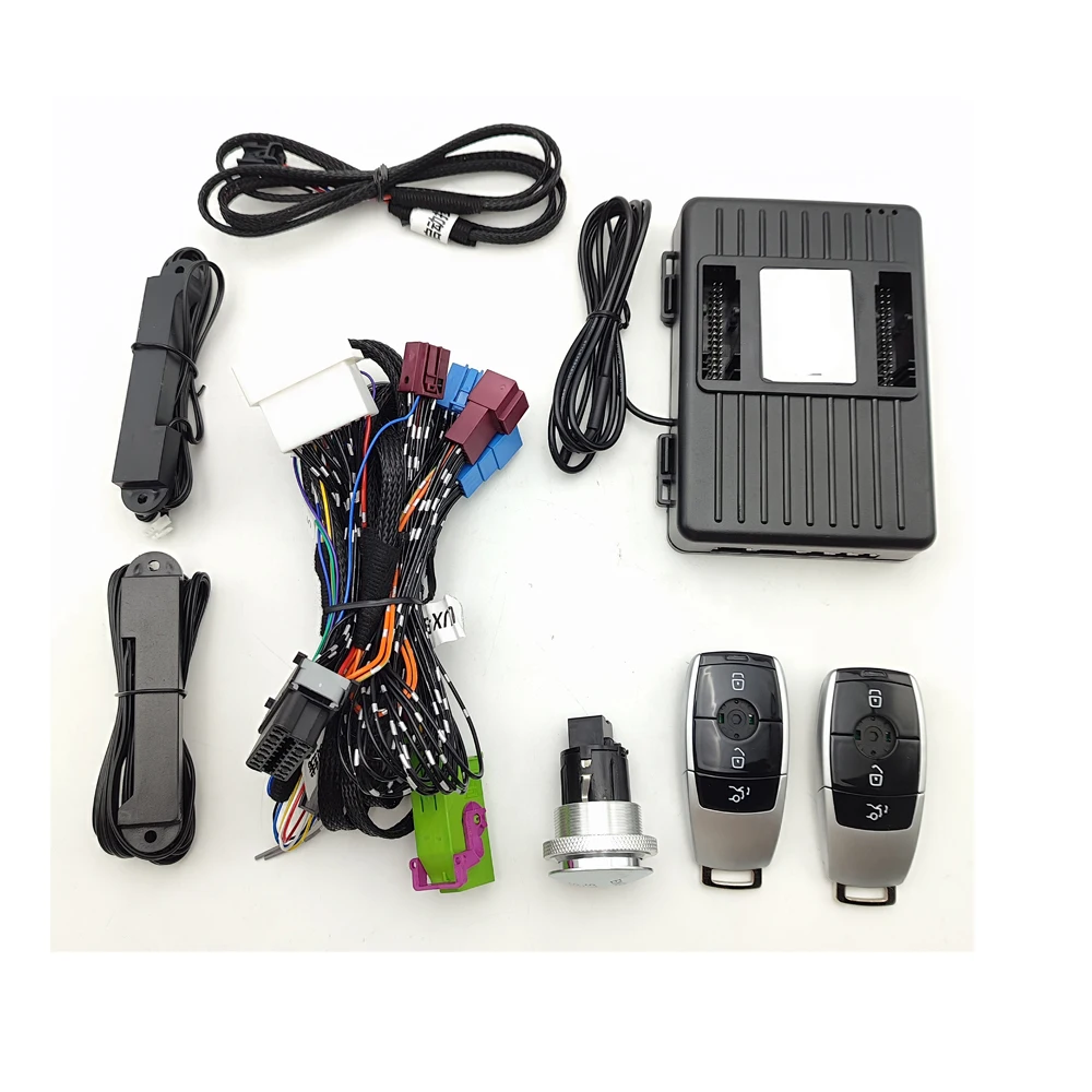 Lower Trims Upgrade Push Start System For E W212 2013 2014/ CLS W218 2012-2017/GLK 2013-2015 Remote Start Auto PKE Keyless