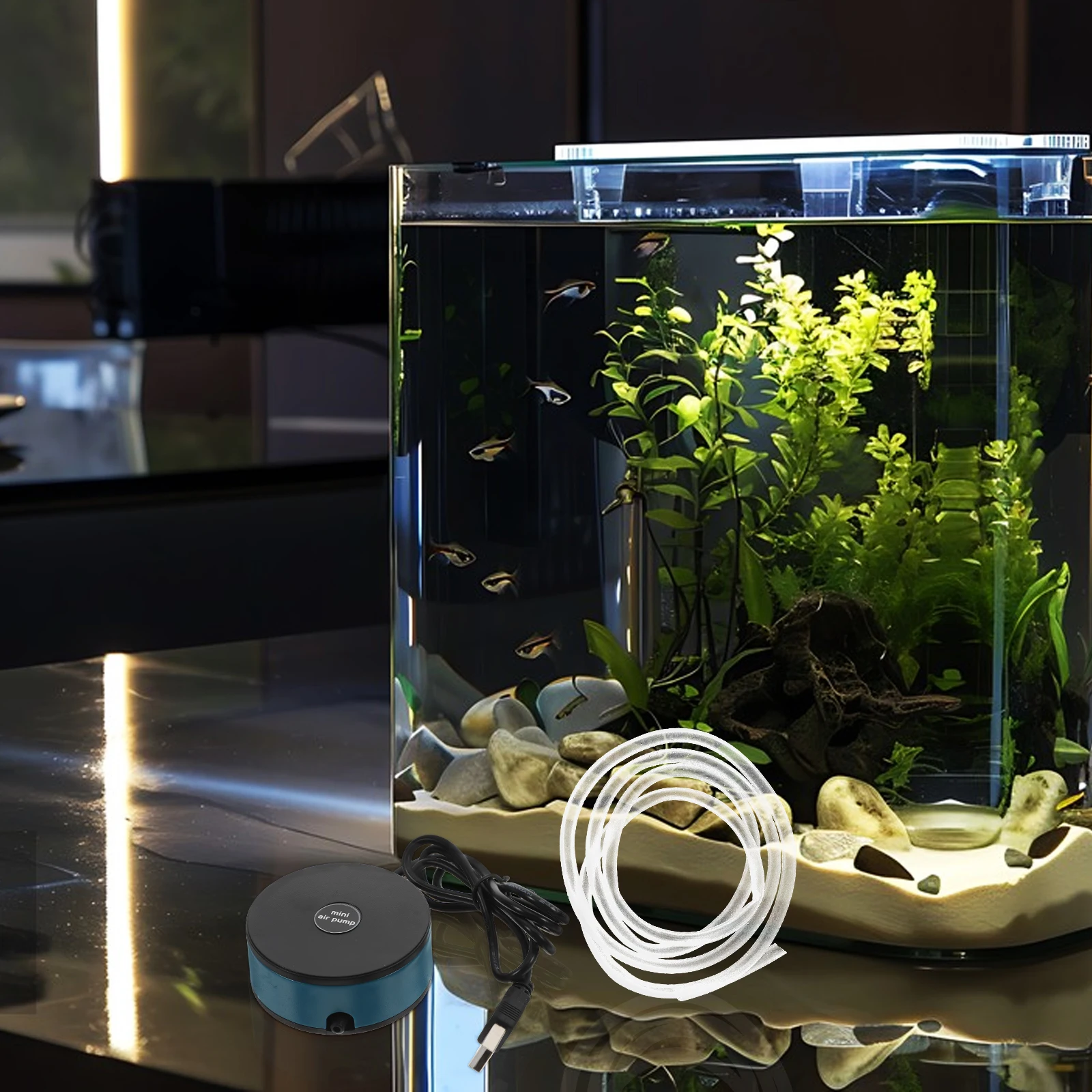 

1 Set Usb For Mini Oxygen Portable Small Accessories Aerator For Usb Air Aquarium Fish Tank Air Diffuser Aquarium Oxygen Pump