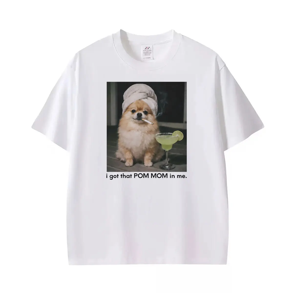 I Got That Dog in Me Pomeranian Lover Smoking Meme T-Shirt Men Women Humor Streetwear Classic T Shirts