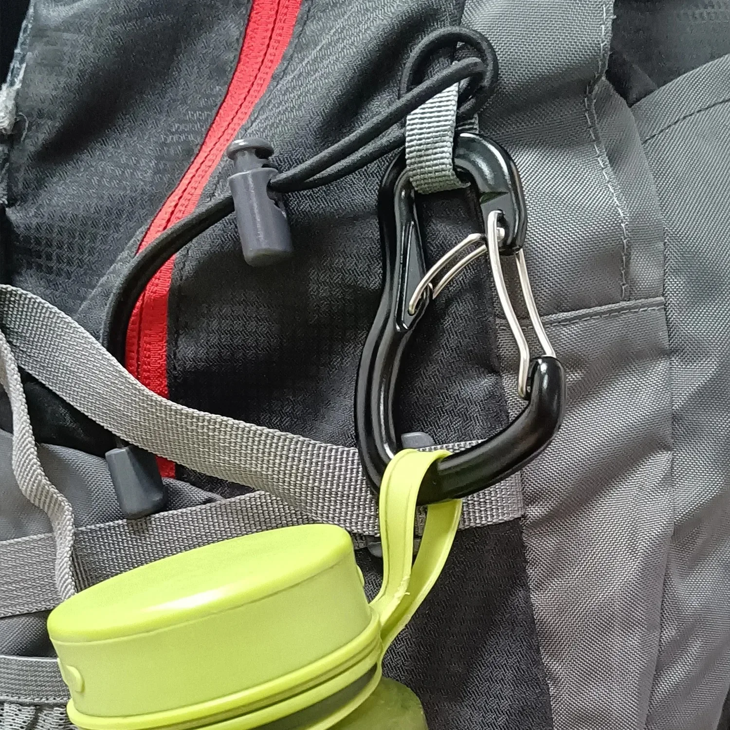 أرجوحة خارجية بإبزيم قفل مزدوج، مشبك تعليق من سبائك الألومنيوم متعدد الوظائف، أرجوحة للتخييم، مشبك تعليق سريع