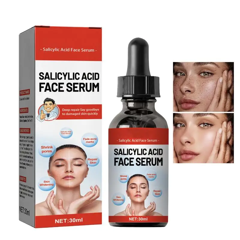 30ml Salicylic Acid Facial Serum Face Removing Large Pores Tightening Repairing Large Pores Facial Pore Minimizing Essence